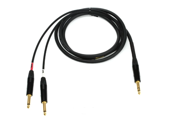 Mogami Gold Insert TS Cable - 1/4-inch TRS Male to Dual 1/4-inch TS Male - 6 foot