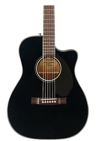 Fender CC-60SCE Concert Acoustic-Electric Guitar Black