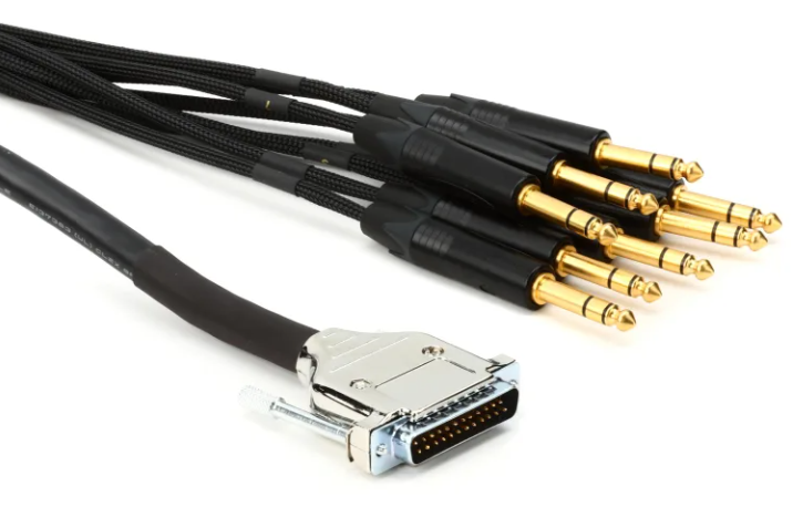 Mogami Gold DB25-TRS 8-channel Analog Interface Cable - 10 foot