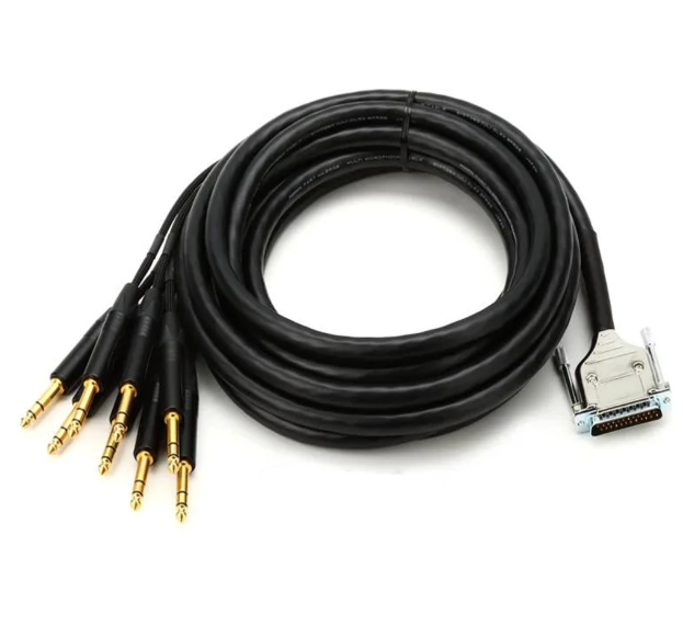 Mogami Gold DB25-TRS 8-channel Analog Interface Cable - 10 foot