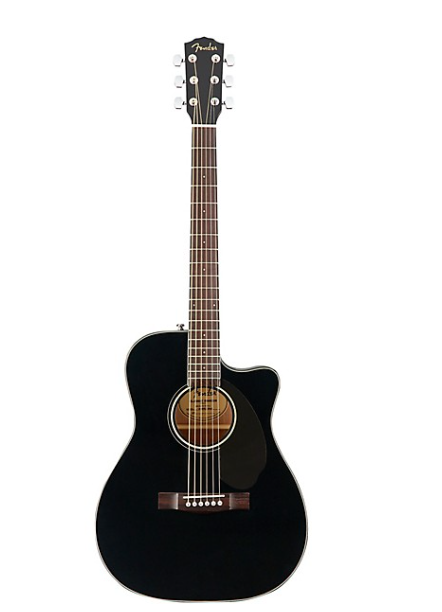 Fender CC-60SCE Concert Acoustic-Electric Guitar Black