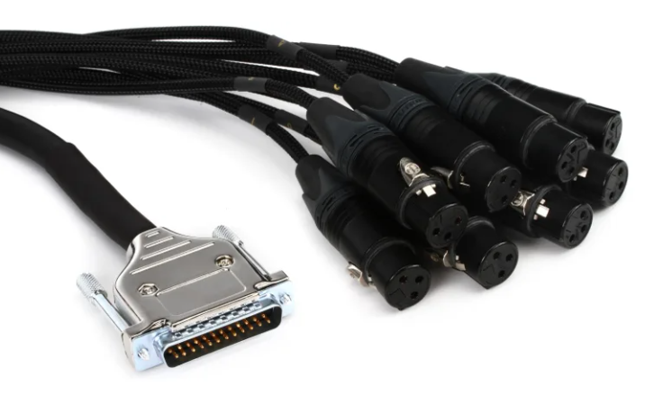 Mogami Gold DB25-XLRF 8-channel Analog Interface Cable - 20'
