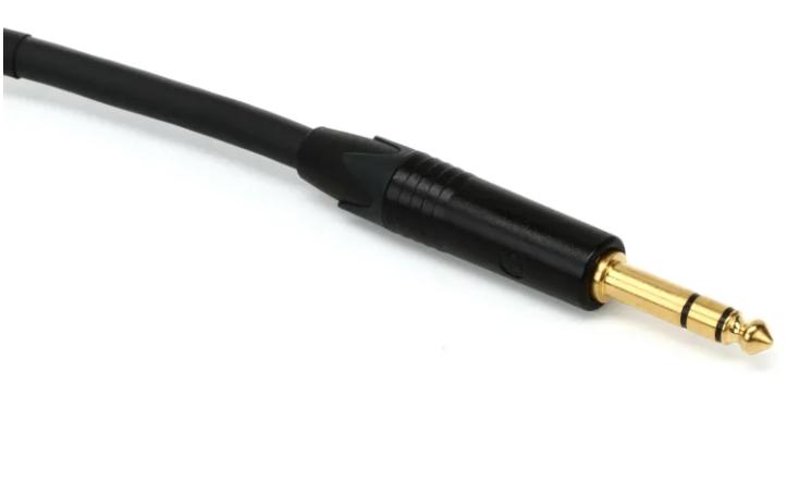 Mogami Gold Insert TS Cable - 1/4-inch TRS Male to Dual 1/4-inch TS Male - 2 foot