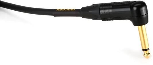 Mogami Gold Instrument 10R Straight to Right Angle Instrument Cable - 10 foot