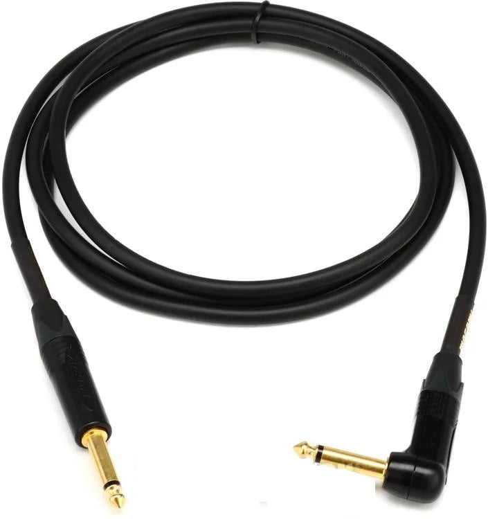 Mogami Gold Instrument 06R Straight to Right Angle Instrument Cable - 6 foot