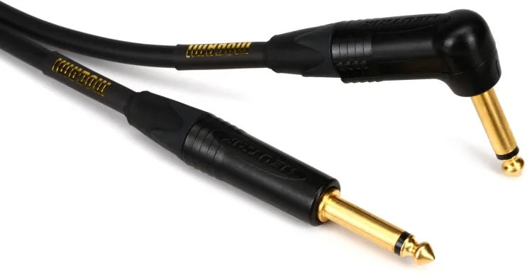 Mogami Gold Instrument 3R Straight to Right Angle Instrument Cable - 3 foot
