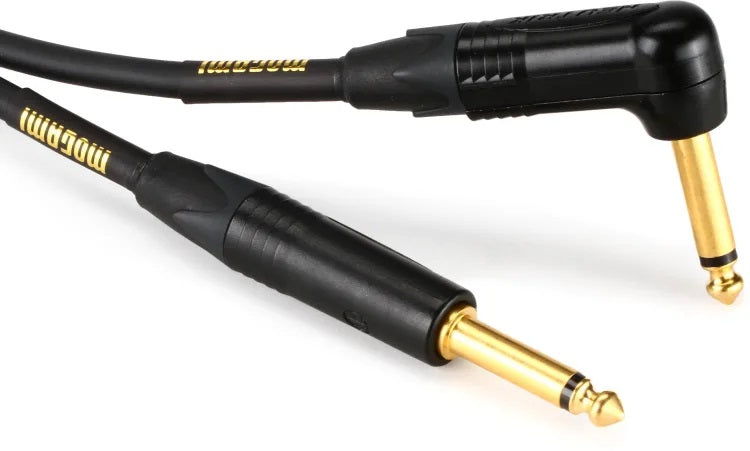 Mogami Gold Instrument 10R Straight to Right Angle Instrument Cable - 10 foot