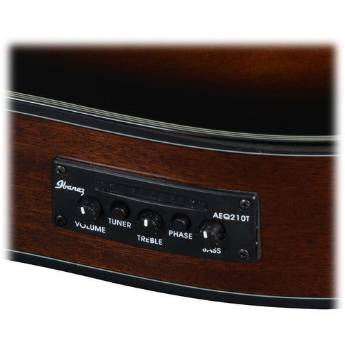 Ibanez GA35TCE Acoustic/Electric Thin-Line Classical Guitar (Dark Violin Sunburst)