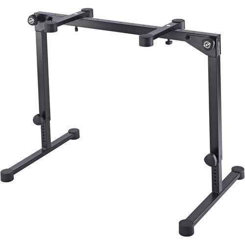 K&M 18820 Omega Pro Table-Style Keyboard Stand with Foldable Legs Black