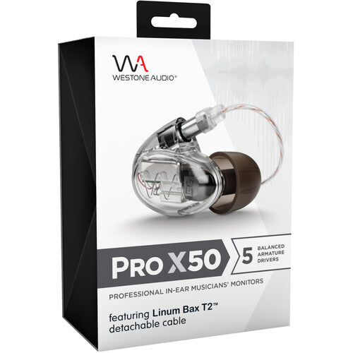 Westone Pro X50 Universal-Fit Professional 5-Way In-Ear Musician's Monitors