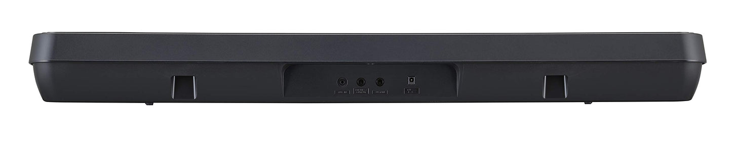 Yamaha PSRE360 61-Key Touch Sensitive Portable Keyboard with Power Supply, Maple Finish