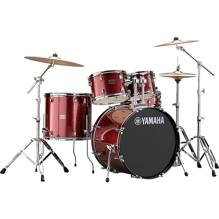 Yamaha Rydeen 5-Piece Drum Set with Hardware and cymbals(Silver)