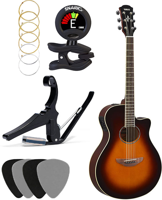 Yamaha APX600 Acoustic Electric Guitar Package - Sunburst