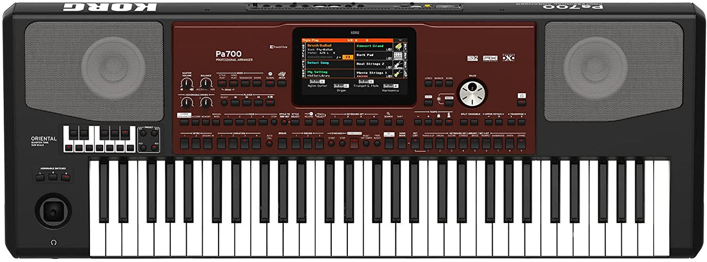 Korg Pa700 ORIENTAL 61-Key Professional Arranger Touchscreen and Speakers