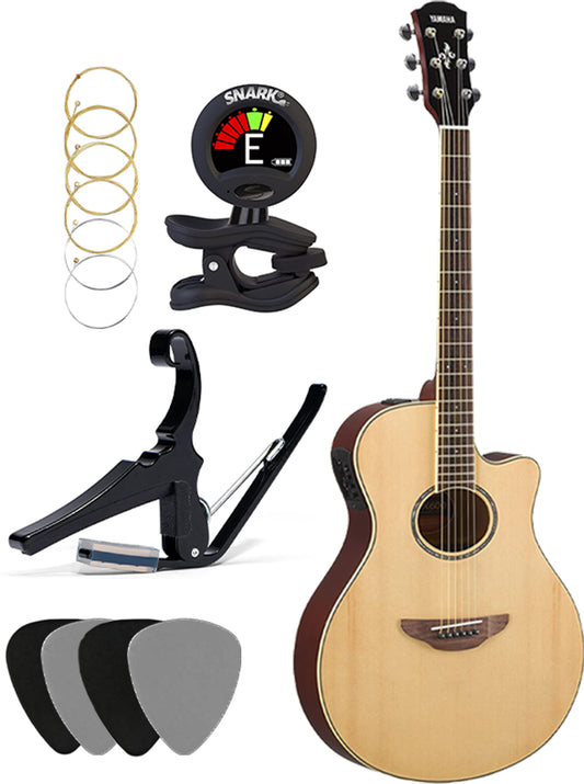 Yamaha APX600 Acoustic Electric Guitar Package - Natural